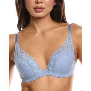 Passionata Womens  Brooklyn Plunge Lace T-Shirt Bra, Blue